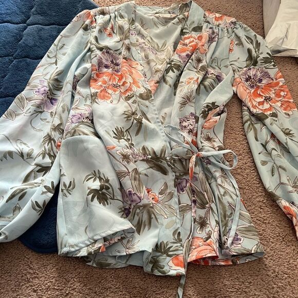 Nanette lepore wrap blouse small - Picture 5 of 8